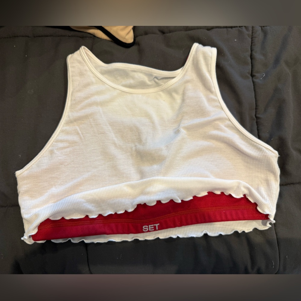 Set Active Layered Tank Bra